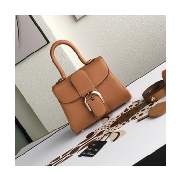 Delvaux 2019 Leather Tote Shoulder Bag,20CM - 델보 2019 레더 토트 숄더백,DVB0209.20CM,카멜