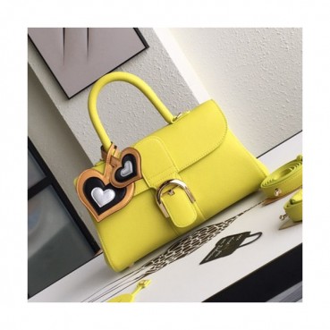 Delvaux 2019 Leather Tote Shoulder Bag,28s CM - 델보 2019 레더 토트 숄더백,DVB0207.28s CM,옐로우