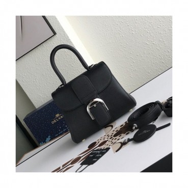 Delvaux 2019 Leather Tote Shoulder Bag,20CM - 델보 2019 레더 토트 숄더백,DVB0197.20CM,블랙