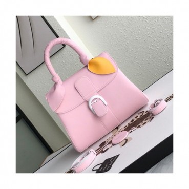 Delvaux 2019 Leather Tote Shoulder Bag,28 CM - 델보 2019 레더 토트 숄더백,DVB0196.28 CM,연핑크