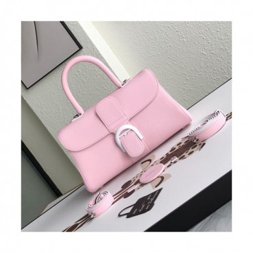 Delvaux 2019 Leather Tote Shoulder Bag,28s CM - 델보 2019 레더 토트 숄더백,DVB0195.28s CM,연핑크