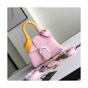 Delvaux 2019 Leather Tote Shoulder Bag,20CM - 델보 2019 레더 토트 숄더백,DVB0194.20CM,연핑크