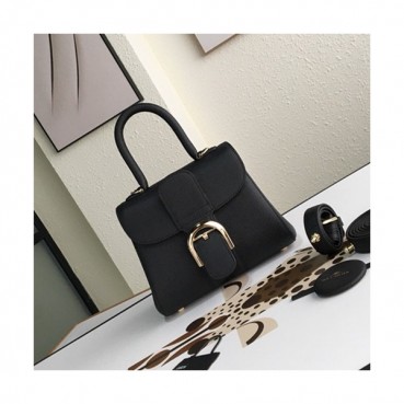 Delvaux 2019 Leather Tote Shoulder Bag,20CM - 델보 2019 레더 토트 숄더백,DVB0188.20CM,블랙