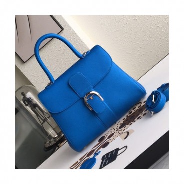Delvaux 2019 Leather Tote Shoulder Bag,28 CM - 델보 2019 레더 토트 숄더백,DVB0187.28 CM,블루