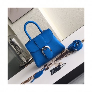 Delvaux 2019 Leather Tote Shoulder Bag,20CM - 델보 2019 레더 토트 숄더백,DVB0185.20CM,블루