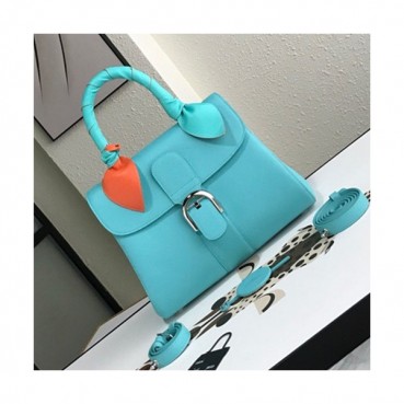 Delvaux 2019 Leather Tote Shoulder Bag,28 CM - 델보 2019 레더 토트 숄더백,DVB0184.28 CM,스카이블루