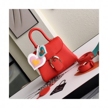 Delvaux 2019 Leather Tote Shoulder Bag,20CM - 델보 2019 레더 토트 숄더백,DVB0173.20CM,라이트레드