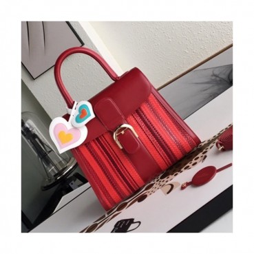 Delvaux 2019 Leather Tote Shoulder Bag,28 CM - 델보 2019 레더 토트 숄더백,DVB0167.28 CM,레드