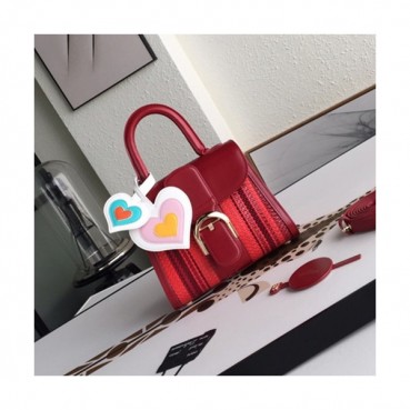 Delvaux 2019 Leather Tote Shoulder Bag,20CM - 델보 2019 레더 토트 숄더백,DVB0166.20CM,레드