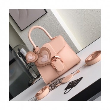 Delvaux 2019 Brillant Leather Tote Shoulder Bag,20CM - 델보 2019 브리앙 레더 토트 숄더백,DVB0160.20CM,연핑크