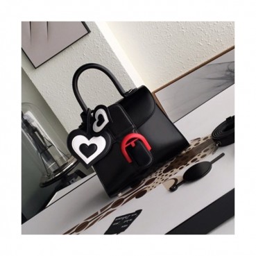 Delvaux 2019 Brillant Leather Tote Shoulder Bag,20CM - 델보 2019 브리앙 레더 토트 숄더백,DVB0154.20CM,블랙