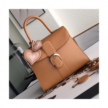 Delvaux 2019 Brillant Leather Tote Shoulder Bag,28 CM - 델보 2019 브리앙 레더 토트 숄더백,DVB0153.28 CM,연카멜