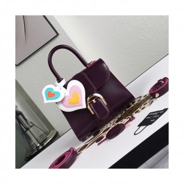 Delvaux 2019 Brillant Leather Tote Shoulder Bag,20CM - 델보 2019 브리앙 레더 토트 숄더백,DVB0148.20CM,퍼플