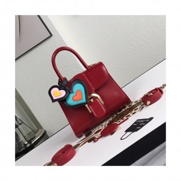 Delvaux 2019 Brillant Leather Tote Shoulder Bag,20CM - 델보 2019 브리앙 레더 토트 숄더백,DVB0146.20CM,레드