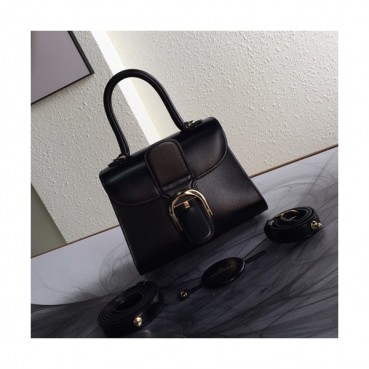 Delvaux 2019 Brillant Leather Tote Shoulder Bag,20CM - 델보 2019 브리앙 레더 토트 숄더백,DVB0138.20CM,블랙
