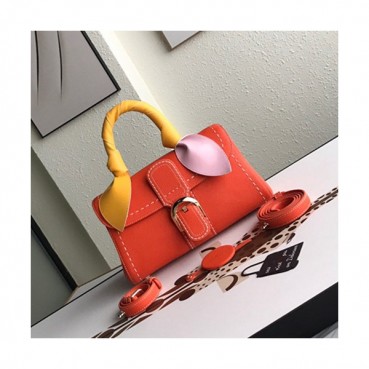 Delvaux 2019 Leather Tote Shoulder Bag,28s CM - 델보 2019 레더 토트 숄더백,DVB0133.28s CM,오렌지