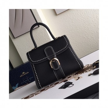 [소장가치 100%]Delvaux 2019 Leather Tote Shoulder Bag,28 CM - 델보 2019 레더 토트 숄더백,DVB0131.28 CM,블랙