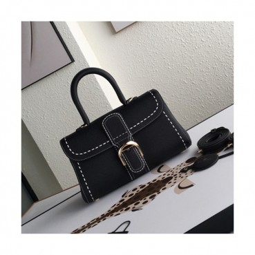 Delvaux 2019 Leather Tote Shoulder Bag,28s CM - 델보 2019 레더 토트 숄더백,DVB0130.28s CM,블랙