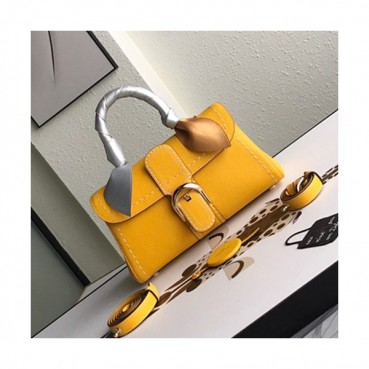 Delvaux 2019 Leather Tote Shoulder Bag,28s CM - 델보 2019 레더 토트 숄더백,DVB0127.28s CM,옐로우