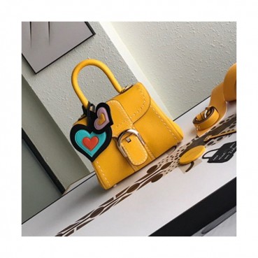 Delvaux 2019 Leather Tote Shoulder Bag,20CM - 델보 2019 레더 토트 숄더백,DVB0126.20CM,옐로우