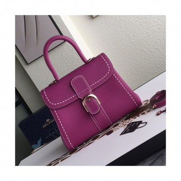 Delvaux 2019 Leather Tote Shoulder Bag,28 CM - 델보 2019 레더 토트 숄더백,DVB0119.28 CM,퍼플핑크