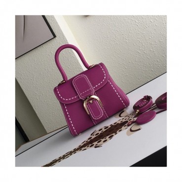 Delvaux 2019 Leather Tote Shoulder Bag,20CM - 델보 2019 레더 토트 숄더백,DVB0117.20CM,퍼플핑크