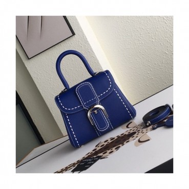 Delvaux 2019 Leather Tote Shoulder Bag,20CM - 델보 2019 레더 토트 숄더백,DVB0114.20CM,다크블루
