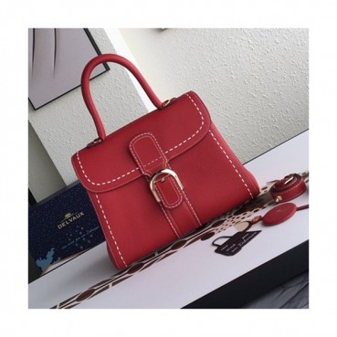 Delvaux 2019 Leather Tote Shoulder Bag,28 CM - 델보 2019 레더 토트 숄더백,DVB0113.28 CM,레드