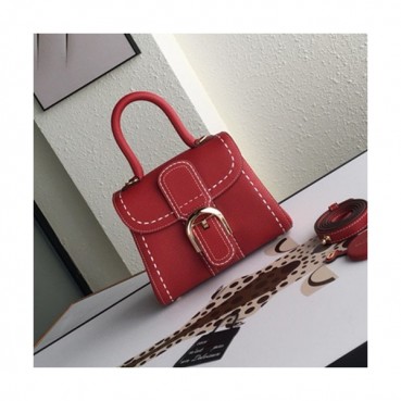 Delvaux 2019 Leather Tote Shoulder Bag,20CM - 델보 2019 레더 토트 숄더백,DVB0111.20CM,레드