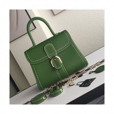 Delvaux 2019 Leather Tote Shoulder Bag,28 CM - 델보 2019 레더 토트 숄더백,DVB0110.28 CM,그린