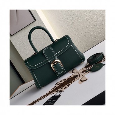 Delvaux 2019 Leather Tote Shoulder Bag,28s CM - 델보 2019 레더 토트 숄더백,DVB0106.28s CM,다크그린