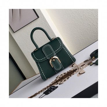 Delvaux 2019 Leather Tote Shoulder Bag,20CM - 델보 2019 레더 토트 숄더백,DVB0105.20CM,다크그린