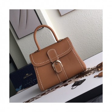 [베이직 아이템]Delvaux 2019 Leather Tote Shoulder Bag,28 CM - 델보 2019 레더 토트 숄더백,DVB0104.28 CM,브라운