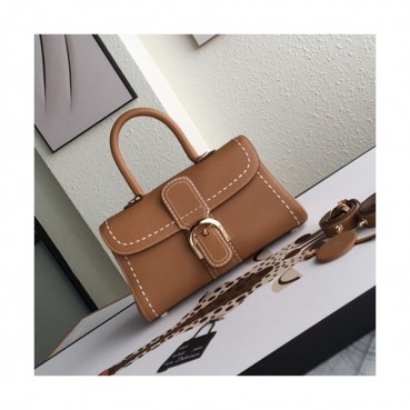 Delvaux 2019 Leather Tote Shoulder Bag,28s CM - 델보 2019 레더 토트 숄더백,DVB0103.28s CM,브라운