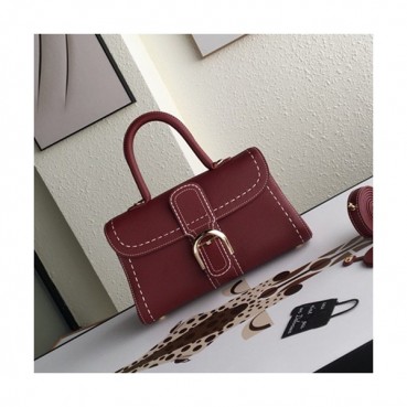 Delvaux 2019 Leather Tote Shoulder Bag,28s CM - 델보 2019 레더 토트 숄더백,DVB0100.28s CM,와인