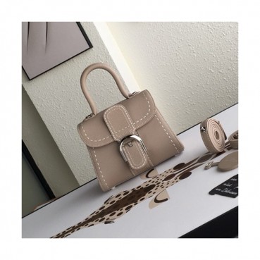 Delvaux 2019 Leather Tote Shoulder Bag,20CM - 델보 2019 레더 토트 숄더백,DVB0096.20CM,베이지그레이