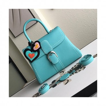 Delvaux 2019 Leather Tote Shoulder Bag,28 CM - 델보 2019 레더 토트 숄더백,DVB0095.28 CM,스카이블루