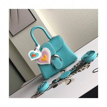 Delvaux 2019 Leather Tote Shoulder Bag,20CM - 델보 2019 레더 토트 숄더백,DVB0093.20CM,스카이블루