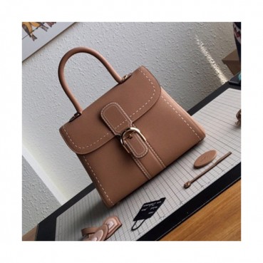 Delvaux 2019 Leather Tote Shoulder Bag,28 CM - 델보 2019 레더 토트 숄더백,DVB0092.28 CM,핑크베이지