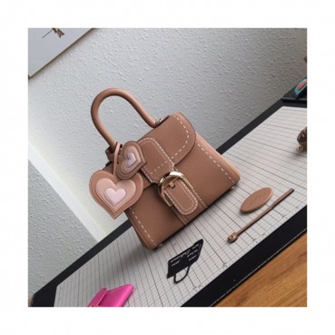 Delvaux 2019 Leather Tote Shoulder Bag,20CM - 델보 2019 레더 토트 숄더백,DVB0090.20CM,핑크베이지