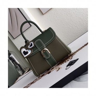 Delvaux 2019 Leather Tote Shoulder Bag,28 CM - 델보 2019 레더 토트 숄더백,DVB0089.28 CM,카키