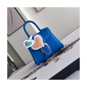 Delvaux 2019 Leather Tote Shoulder Bag,20CM - 델보 2019 레더 토트 숄더백,DVB0078.20CM,블루