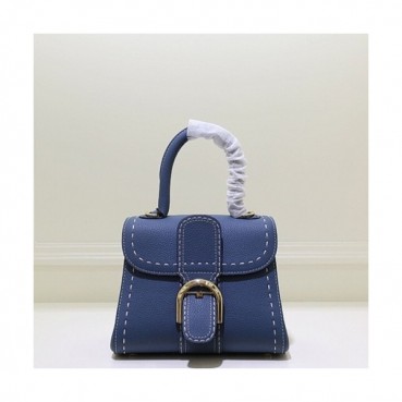 Delvaux 2019 Leather Tote Shoulder Bag,20CM - 델보 2019 레더 토트 숄더백,DVB0075.20CM,다크블루