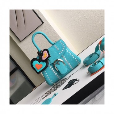 Delvaux 2019 Leather Tote Shoulder Bag,20CM - 델보 2019 레더 토트 숄더백,DVB0072.20CM,스카이블루