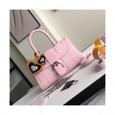 Delvaux 2019 Leather Tote Shoulder Bag,28s CM - 델보 2019 레더 토트 숄더백,DVB0067.28s CM,핑크