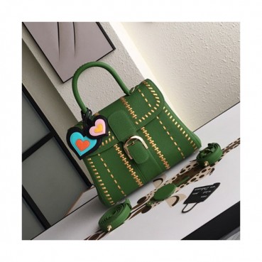 Delvaux 2019 Leather Tote Shoulder Bag,28 CM - 델보 2019 레더 토트 숄더백,DVB0058.28 CM,그린