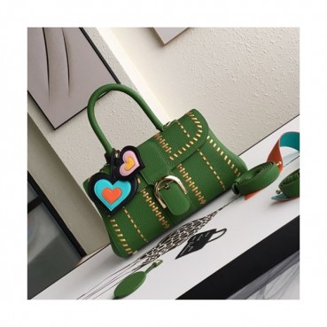 Delvaux 2019 Leather Tote Shoulder Bag,28s CM - 델보 2019 레더 토트 숄더백,DVB0057.28s CM,그린