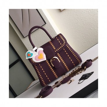 Delvaux 2019 Leather Tote Shoulder Bag,28 CM - 델보 2019 레더 토트 숄더백,DVB0048.28 CM,퍼플