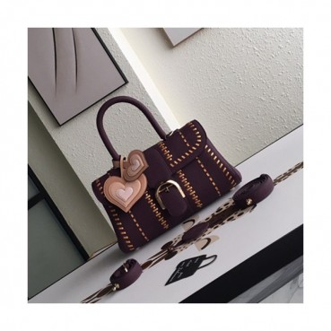 Delvaux 2019 Leather Tote Shoulder Bag,28s CM - 델보 2019 레더 토트 숄더백,DVB0047.28s CM,퍼플