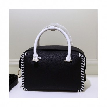 [하나쯤 필수소장각]Delvaux 2019 Cool Box Leather Tote Shoulder Bag,23/28CM - 델보 2019 쿨 박스 레더 토트 숄더백,DVB0044.23/28CM,블랙